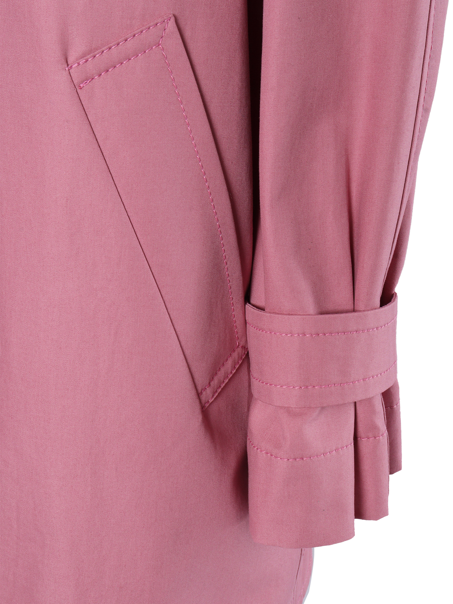Fay Magenta double-breasted parka Pink Cotton Fabric 2 Cupro Coat – Women