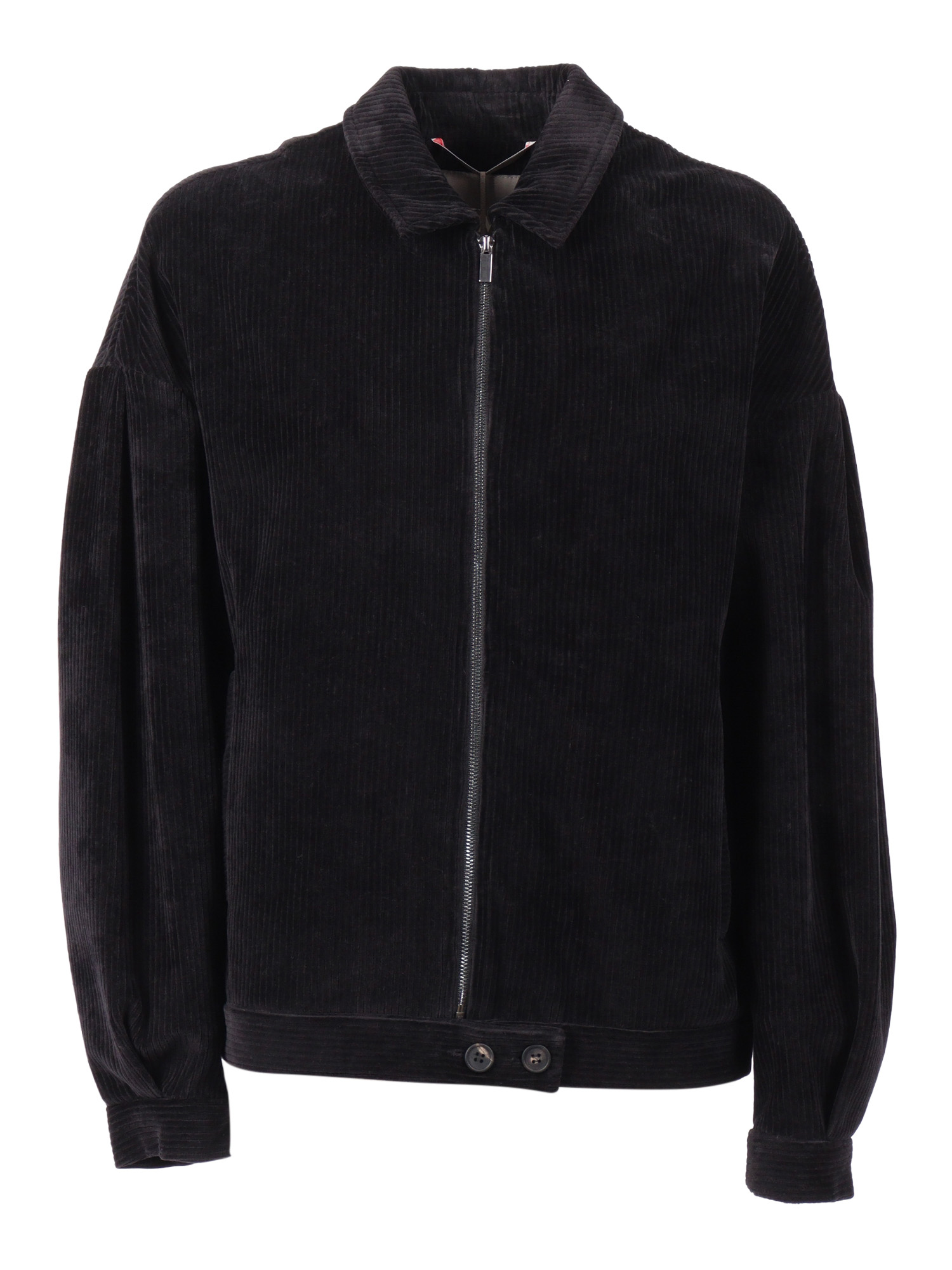 Max Mara Max Mara Mm Jersey Jacket Black Cotton Polyester - Women　マックスマーラ Mm ジャージ ジャケット ブラック コットン ポリエステル - レディース