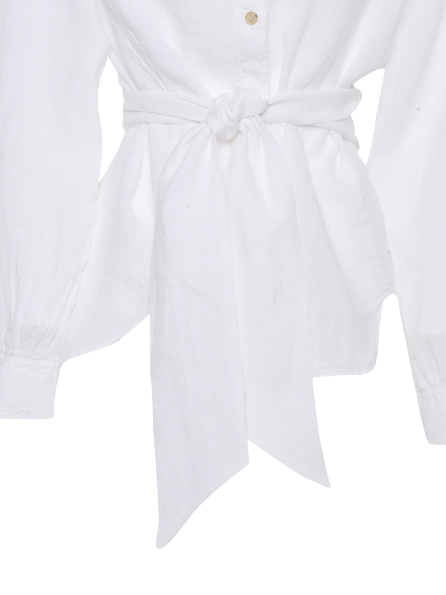 Fay Shirt with bow White Linen – Women