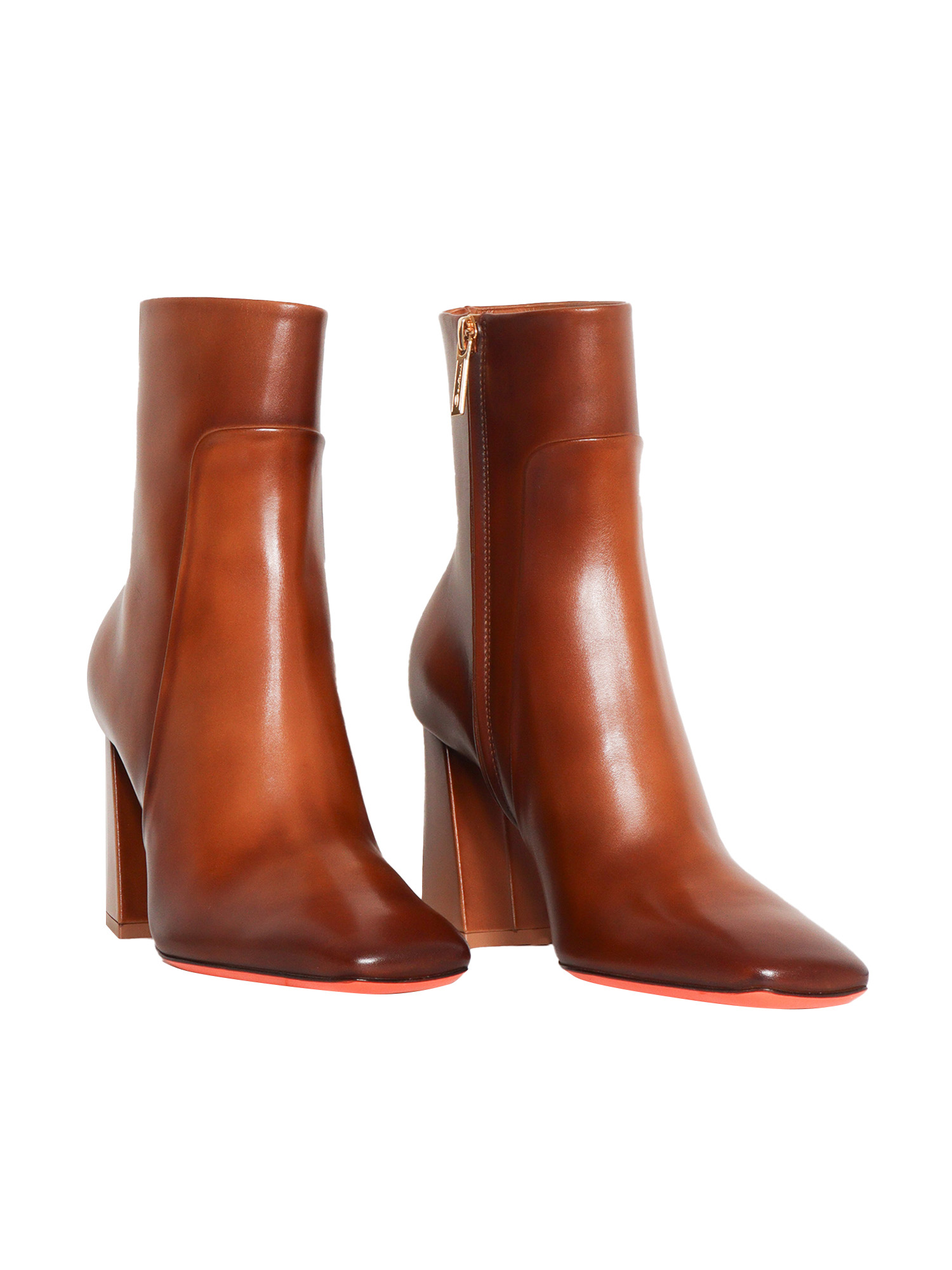 Santoni Hanalei Ankle Boots Brown Booties – Women