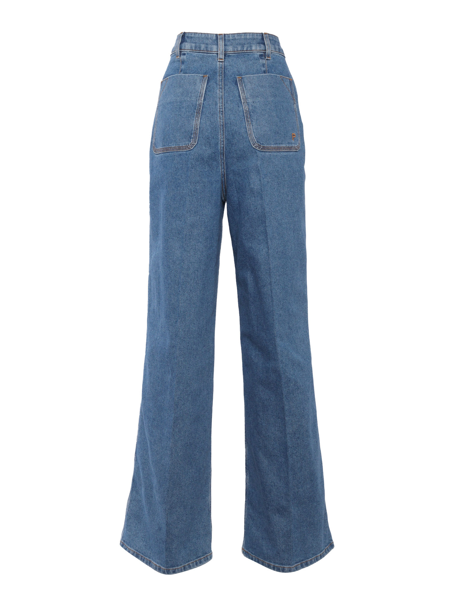 Philosophy Di Lorenzo Serafini Denim Skirt Blue Cotton Elastane Straight Jeans – Women
