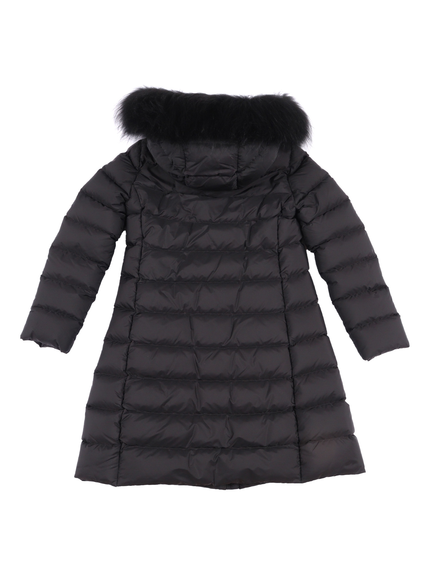 MONCLER Moncler Enfant Abelle Long Coat Black Single Breasted　モンクレール アンファン アベル ロング コート ブラック シングルブレスト