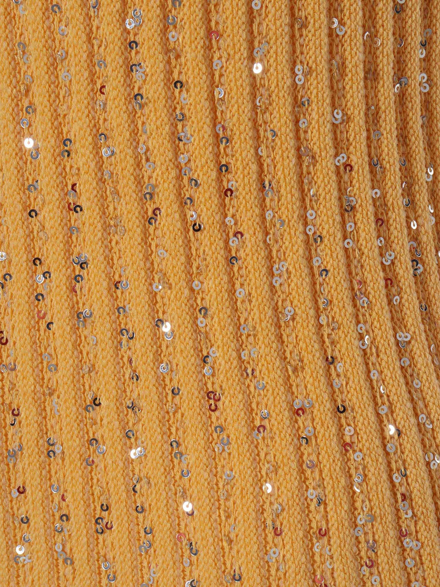Fabiana Filippi Sleeveless top with paillettes Orange Cotton – Women