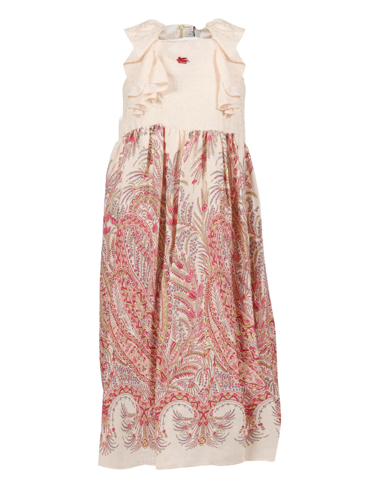 ETRO Etro WOVEN DRESS Cream Viscose Lining Cotton　Etro WOVEN DRESS クリーム ビスコース裏地 コットン