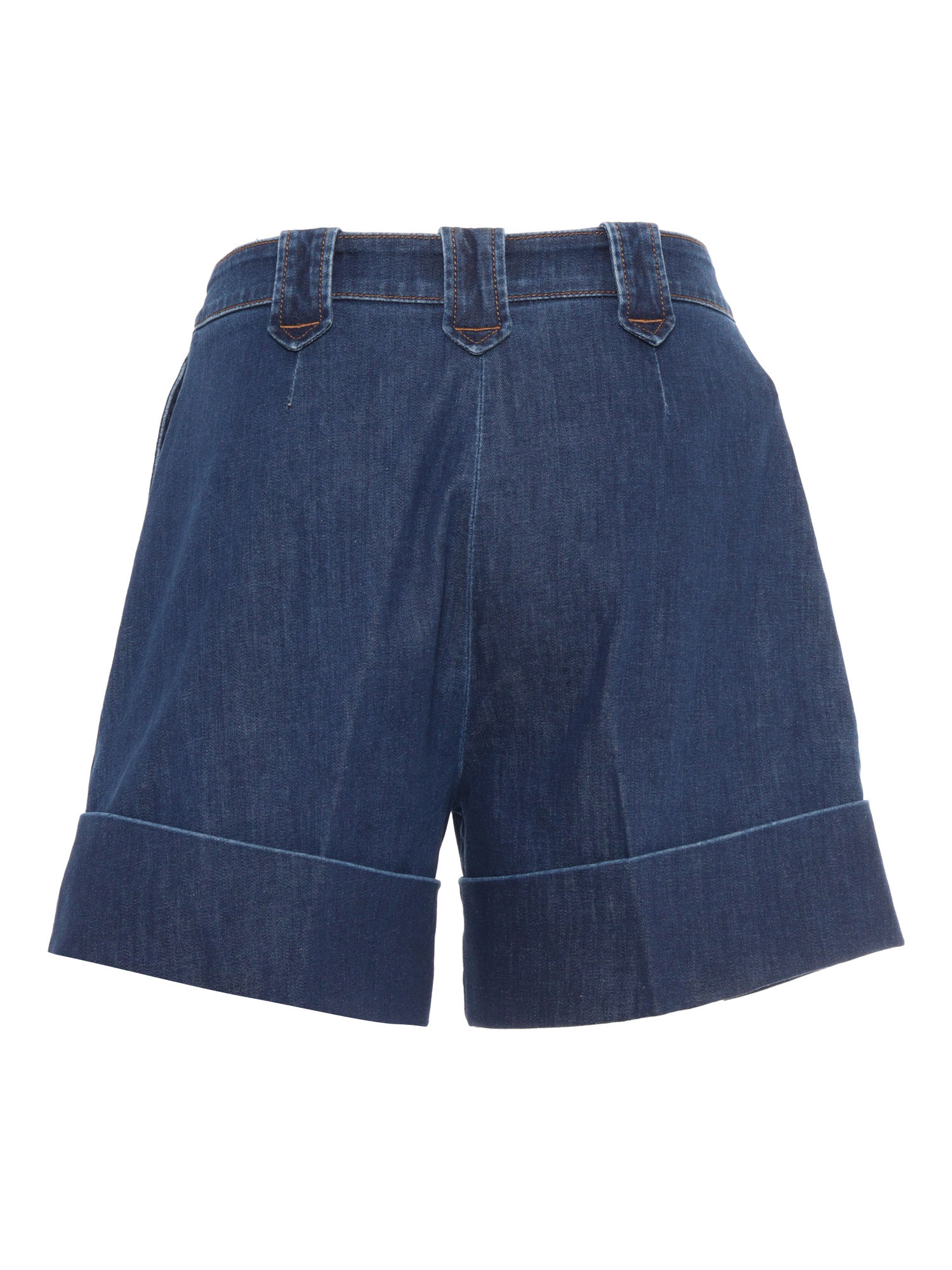 Fay CHINOS SHORTS Blue Cotton Elastane – Women